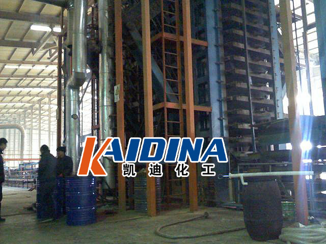 山东齐星集团22吨导热油炉16层热压机钢板清洗工程结束